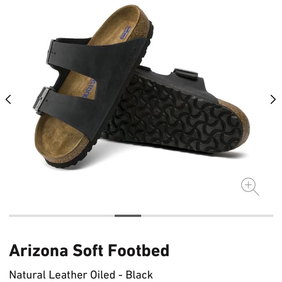 BIRKENSTOCK 
ARIZONA SOFT FOOTBED NATURAL LEATHER OILED size 41US 8-8.5 gently main image 15
